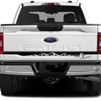 Ford F-150 XLT Tailgate Stripe Mountains Graphics Side Decals Aufkleber
