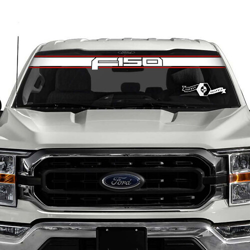 F150 Logo Windschutzscheiben-Streifen Vinylaufkleber für Musclecar-Truck