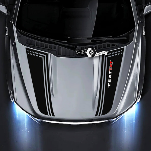 Musclecar truck XLT Hood Trim Lines Graphics Side Decals Sticker 2 ColorsVehicle Parts & Accessories, Car Tuning & Styling, Body & Exterior Styling!
