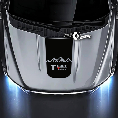 Musclecar truck XLT Hood Mountains Graphics Side Decals Aufkleber 2 Farben
