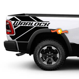 Paar Dodge Ram 1500 Warlock Vinyl Seitenaufkleber LKW Fahrzeug Grafik Pickup
