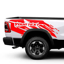 Schmutzfänger-Bettseiten Vinyl-Aufkleber-Set für Dodge Ram 1500 Rebel_2