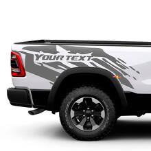 Schmutzfänger-Bettseiten Vinyl-Aufkleber-Set für Dodge Ram 1500 Rebel_3