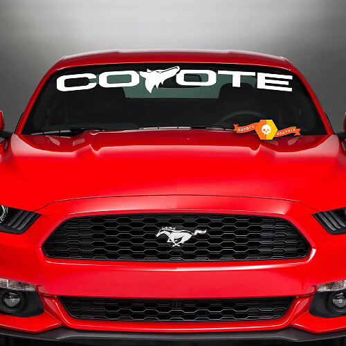 Mustang Coyote COYOTE Windschutzscheiben-Vinyl-Grafikaufkleber
