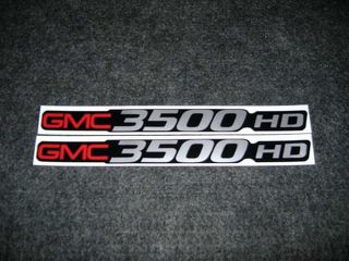 2 GMC 3500 Hd Aufkleber GMC C3500 Heavy Duty Sierra Yukon Größe Abzeichen Aufkleber Aufkleber Aufkleber Aufkleber
