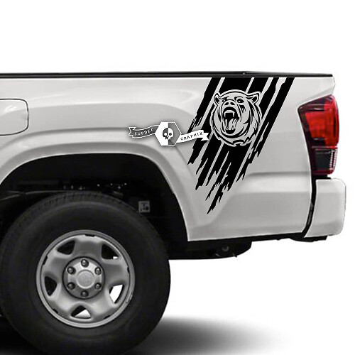 2x Toyota Tacoma SR5 Bed Side Bear Mud Vinyl Aufkleber Grafikaufkleber
