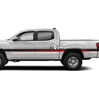 Paar Toyota Tacoma SR5 Doors Gradient Side Vinyl Decals Graphic Sticker
