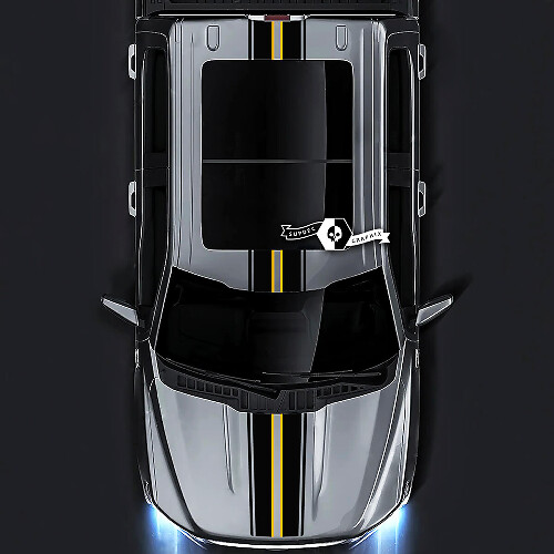 Racing-Stripes-Komplettset Vinylaufkleber für Musclecar Truck XLT STX