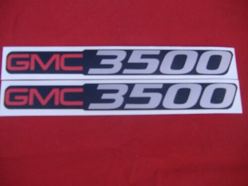 GMC 3500 Abzeichen Vinylaufkleber-Set für GMC Sierra