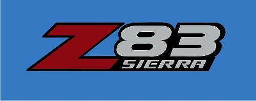 Z83 Sierra Vinyl-Aufklebersatz im Originalstil für GMC Sierra