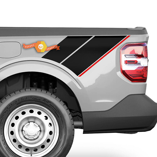 Dual Stripes Bettrand Vinyl-Aufkleber-Set für Musclecar Maverick FX4