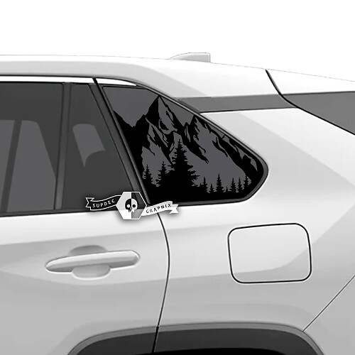 Mountain Forest Seitenfenster Vinylaufkleber für Toyota RAV4