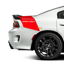 Custom Text Heckseiten-Streifen Vinyl-Aufkleber-Kit für Dodge Charger_3