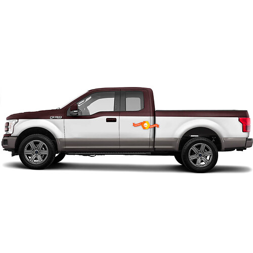 Ford F-150 Supercab not Crew Vinyl Sticker Wrap Kit – Rallye-Streifen

