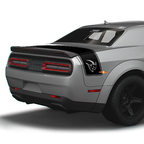 Demon Style Heckkoffer-Streifen Vinyl-Aufkleber für Dodge Challenger