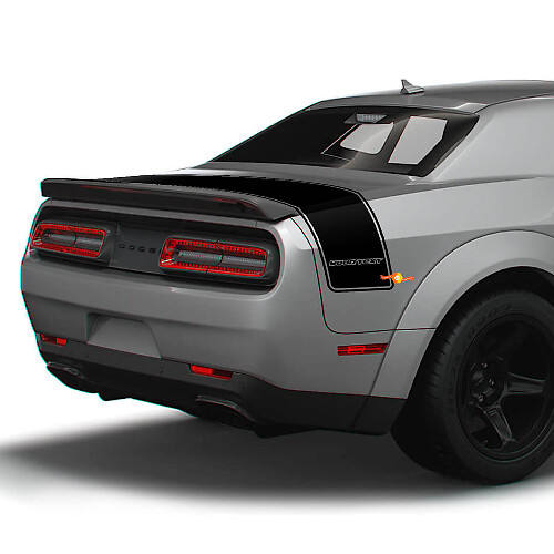 Individuelle Text-Kofferraum-Kontur-Streifen-Vinylaufkleber für Dodge Challenger