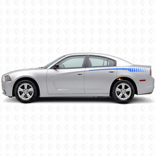Strobe Style Streifen Seitenwand Vinyl Aufkleber Sticker für Dodge Charger 2011-2014_2