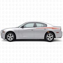 Strobe Style Streifen Seitenwand Vinyl Aufkleber Sticker für Dodge Charger 2011-2014_4