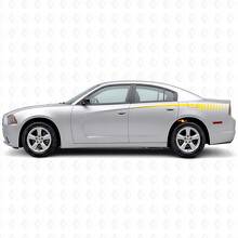 Strobe Style Streifen Seitenwand Vinyl Aufkleber Sticker für Dodge Charger 2011-2014_5