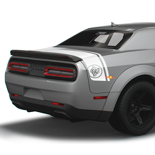 Wildcat Style Heckkoffer Doppelstreifen Vinylaufkleber für Dodge Challenger_2