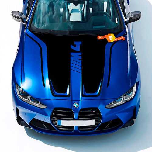 Haube für 2021+ BMW M4 G82 G83 M3 G80 M Leistung M Vinyl -Aufkleberaufkleber
