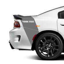 Individuelle Text- Vinylaufkleber für Heckstreifen am Heck des Dodge Charger_3