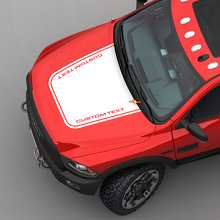Motorhauben-Vertikalstreifen-Aufkleber aus Vinyl für Dodge Ram 2500 Power Wagon 3