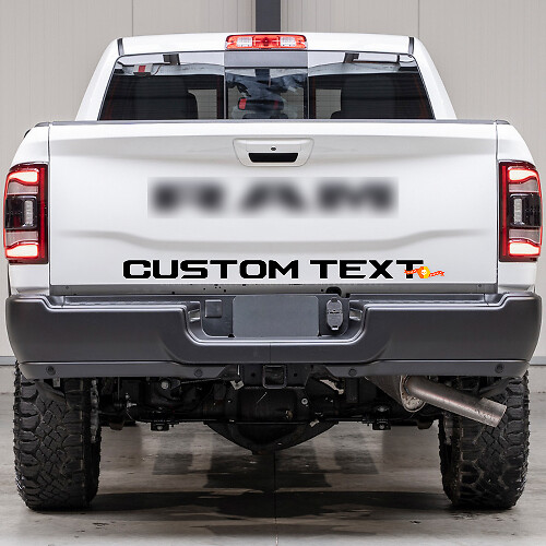 Benutzerdefinierte Schriftzug-Heckklappen-Vinylaufkleber für Dodge Ram Power Wagon