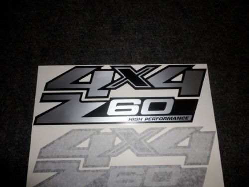 Z60 Hochleistungs-4x4 Vinylaufkleber für GMC Sierra Yukon Canyon