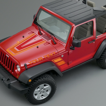 Vintage Streifen Hauben- und Seiten-Vinyl-Aufkleber-Set für Jeep Renegade CJ5 CJ7_3