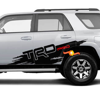 Paar Toyota TRD Pro 4Runner Vinyl Aufkleber Wrap Mud Splash Aufkleber 2 Farben
