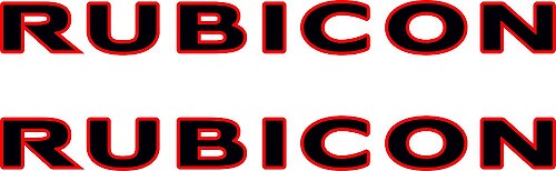 2 JEEP Rubicon Wrangler CJ TJ YJ JK XJ Vinyl-Aufkleber
