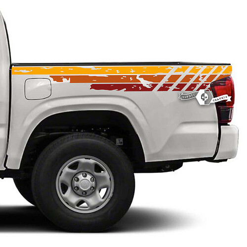 Vintage Used-Look Streifen Vinyl-Aufkleber für Toyota Tundra