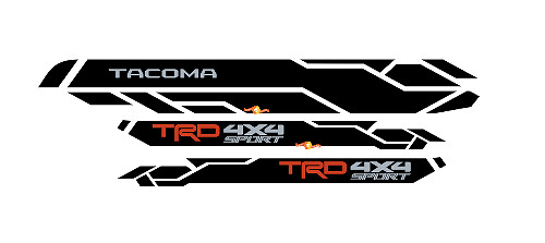 TRD 4x4 Sport Seiten-Vinylaufkleber für Toyota Tacoma