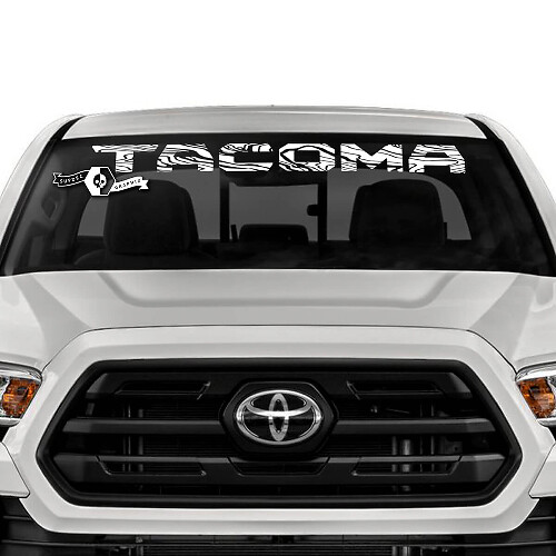 Topografischer Windschutzscheiben-Banner Vinyl-Aufkleber für Toyota Tacoma