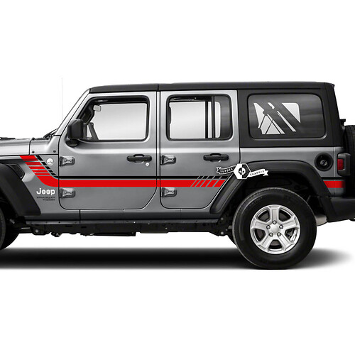 2 Jeep Wrangler Unlimited Doors Fender Side Stripe 2 Colors Vinyl Sticker DecalVehicle Parts & Accessories, Car Tuning & Styling, Body & Exterior Styling!
