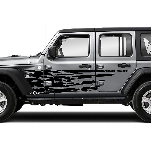 Jeep Wrangler Unlimited AMERIKANISCHE US-Flagge USA-Flagge Splash Doors Side Graphic Sticker Aufkleber JK 4 Door
