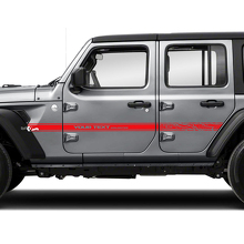 Paar Jeep Wrangler Unlimited Topografische Karte Topo Accent Line Türen Kotflügel Seitenstreifen Vinyl Aufkleber Aufkleber
 3