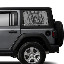 Paar Jeep Wrangler Unlimited Doors Window Side Mud Vinyl Sticker Decal
 2