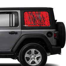 Paar Jeep Wrangler Unlimited Doors Window Side Mud Vinyl Sticker Decal
 3
