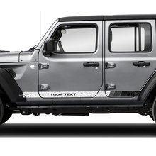 Tür Rocker Panel Topografische Karten Seitenstreifen Vinyl Aufkleber Decal für Jeep Wrangler Unlimited 3