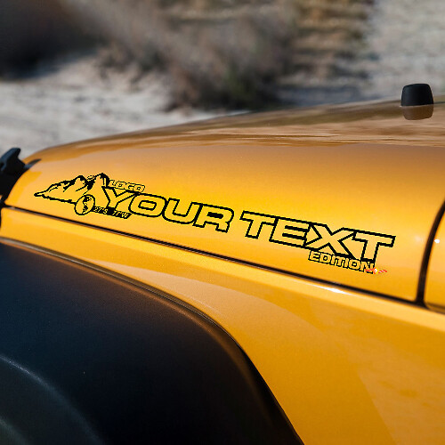 Travel Style Hauben Vinylaufkleber für Jeep Rubicon Wrangler Sahara