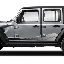Mountains Doors Seitenstreifen Vinylaufkleber Aufkleber Farbverlauf für Jeep Wrangler 3