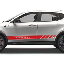 Individuelles Renn-Seitendesign Aufkleber-Set für Dodge Hornet_3