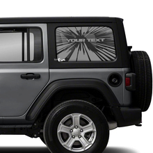 Explosionsfenster Seiten Vinyl Aufkleber Decal für Jeep Wrangler 2