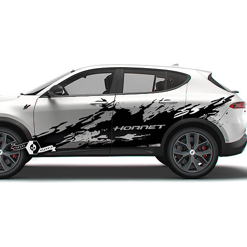 Paar Dodge Hornet Doors Side Stripes Splash Wrap Vinyl Aufkleber Aufkleber
