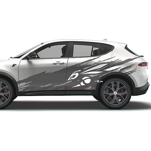 Schmutzabweiser mit Hornet-Logo Seiten-Vinyl-Dekorsatz für Dodge Hornet