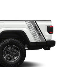 Individuelle Text-Reifenprofil-Heckseitenstreifen-Vinylaufkleber für Jeep Gladiator_2