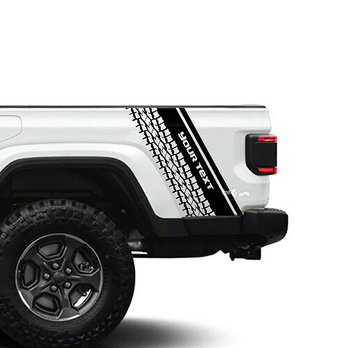 Seitenschutz Kotflügel Reifenprofil 4x4 Off-Road Rennstreifen Kit Kontur Vinyl-Aufkleber Paar für Jeep Gladiator