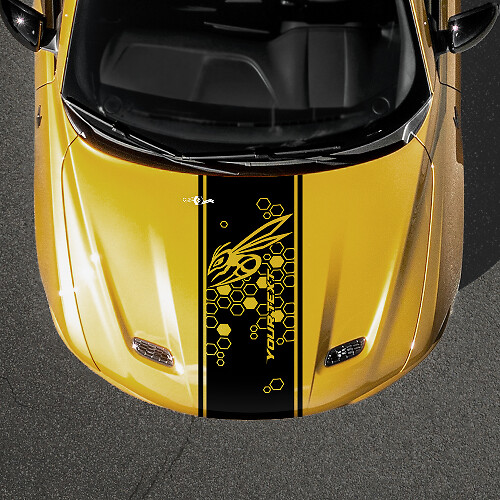 Honeycomb Hornet Motorhauben-Streifen Vinyl-Aufkleber für Dodge Hornet